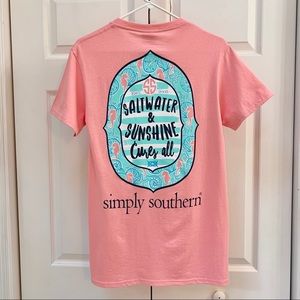 BWNT! SS Saltwater & Sunshine Cures All T Shirt S